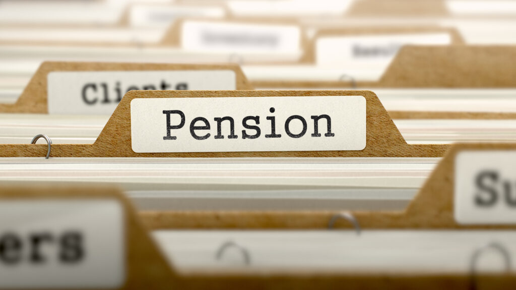 Church Pension | Folder with Pension written on | Pension Rights Center